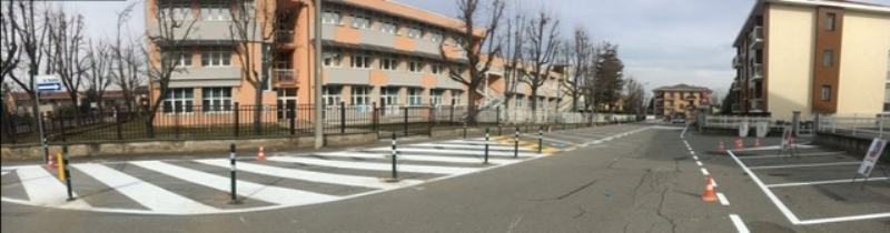 DRUENTO - Maggiore sicurezza nella zona delle scuole: ecco la nuova viabilità - FOTO