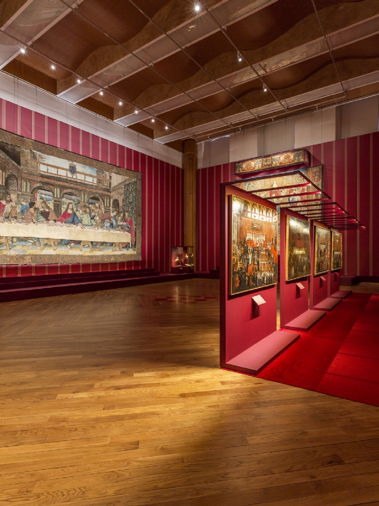 VENARIA - In Reggia la mostra «All’ombra di Leonardo. Arazzi e cerimonie alla corte dei papi» - FOTO