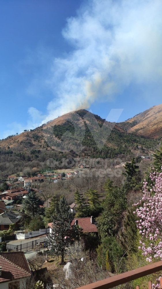 VAL DELLA TORRE-GIVOLETTO - I boschi tornano a bruciare: Aib e vigili del fuoco in azione - FOTO