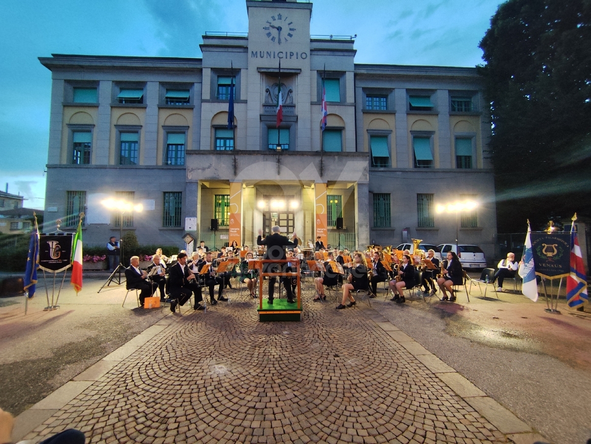 VENARIA - In Città la «Festa della Musica» sulle note del «Giuseppe Verdi» e della Filarmonica Venausina - FOTO