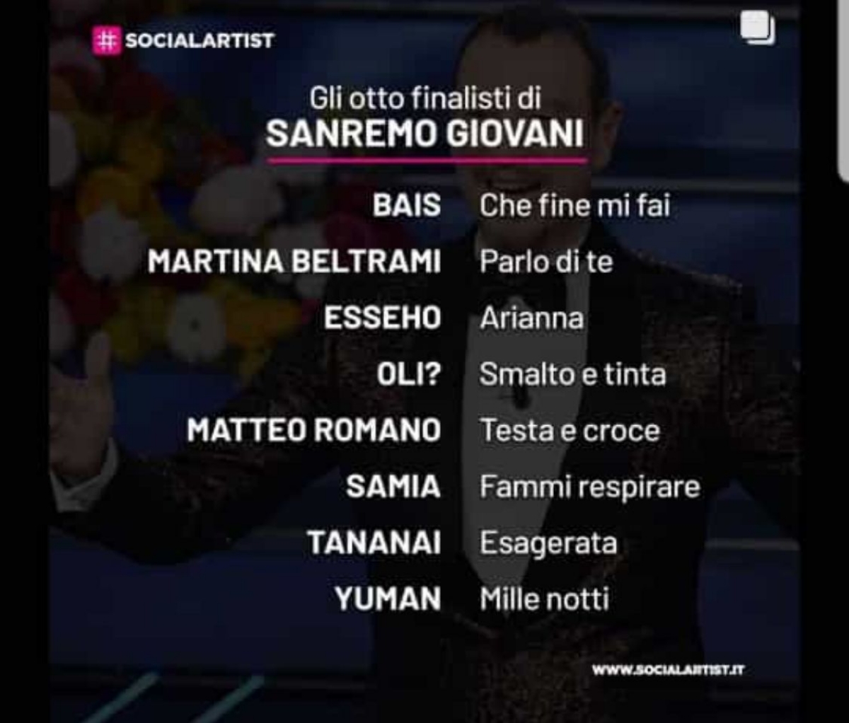 RIVOLI - Martina Beltrami alla finalissima di «Sanremo Giovani» con «Parlo di te» - FOTO