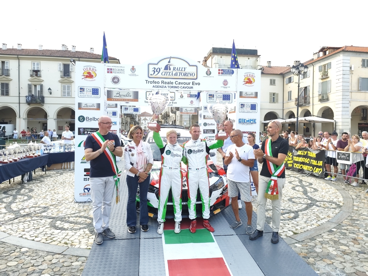 VENARIA - Jacopo Araldo e Lorena Boero hanno vinto il «Rally Città di Torino» - FOTO