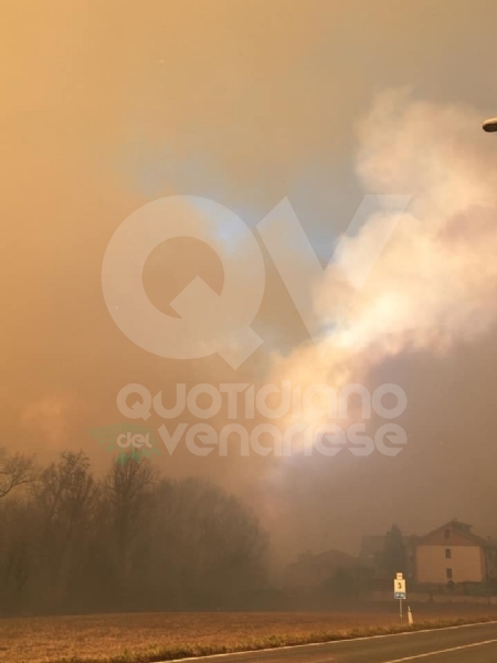 CASELETTE-VAL DELLA TORRE - Incendio sul Musiné: situazione sotto controllo