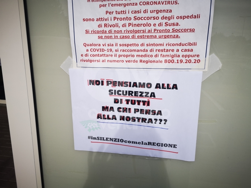 VENARIA-RIVOLI - «#InSilenzioComelaRegione», la protesta dei sindacati negli ospedali Asl To3 - FOTO E VIDEO