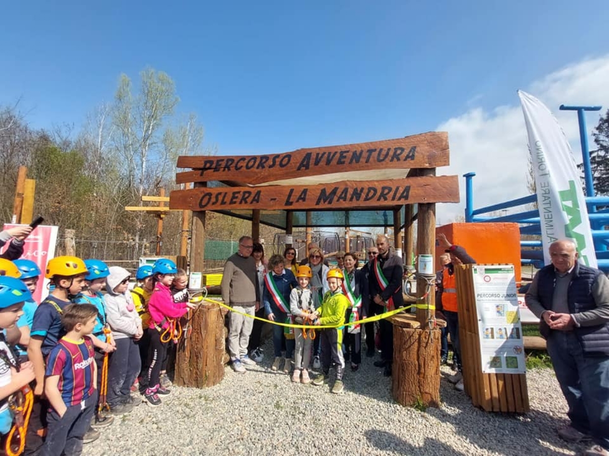 DRUENTO-ROBASSOMERO - Inaugurato il nuovo «Parco Avventura» a Cascina Oslera - FOTO