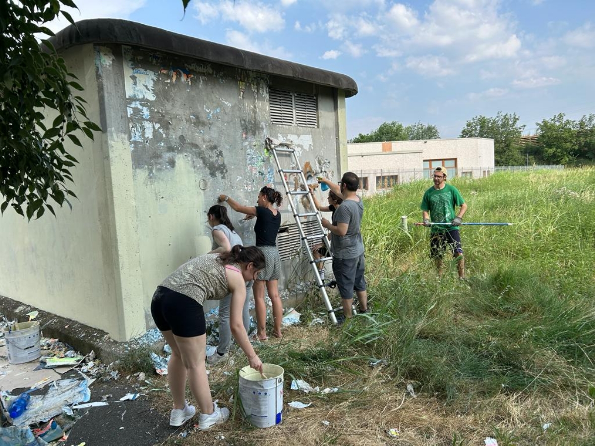 VENARIA - Un nuovo murales in corso Puccini: è l'opera «No Signal» - FOTO