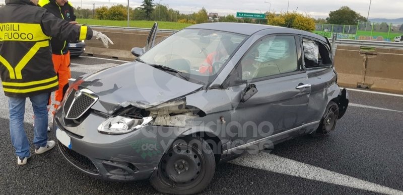 RIVOLI - Incidente all'interscambio: una persona rimasta ferita