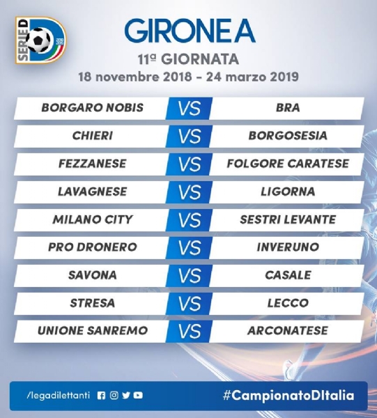CALCIO SERIE D - Borgaro Nobis nel girone A: ecco il calendario del campionato