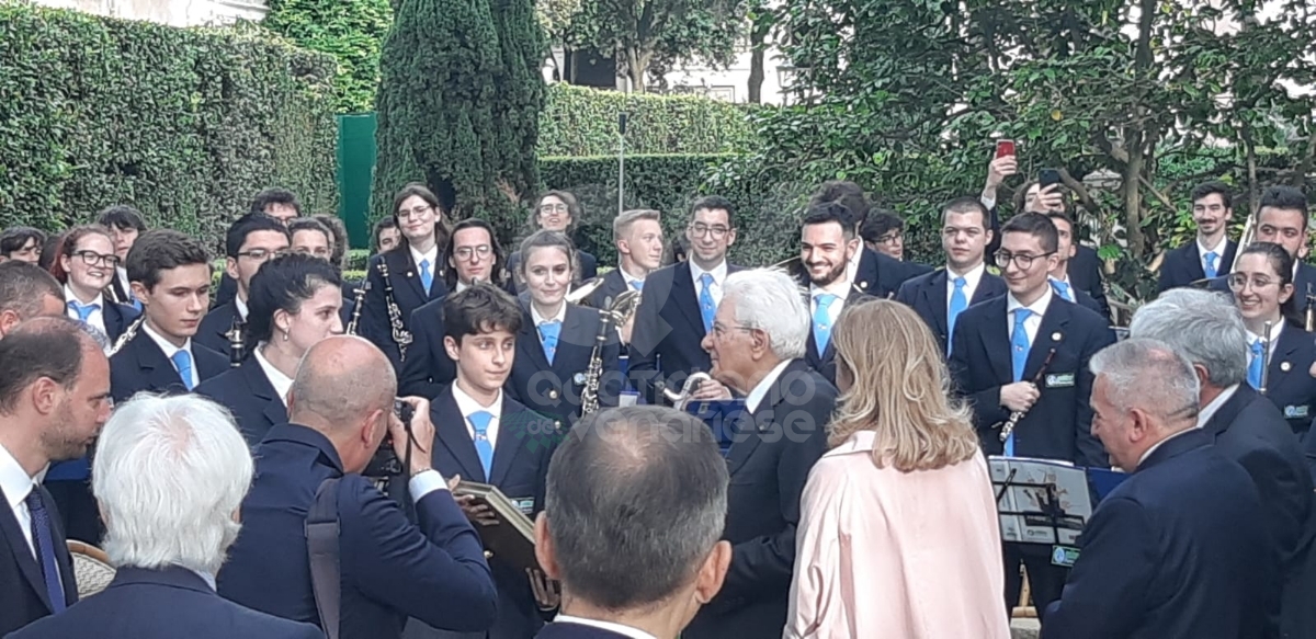 VENARIA - I quattro giovani musici che hanno suonato davanti al Presidente Mattarella - FOTO