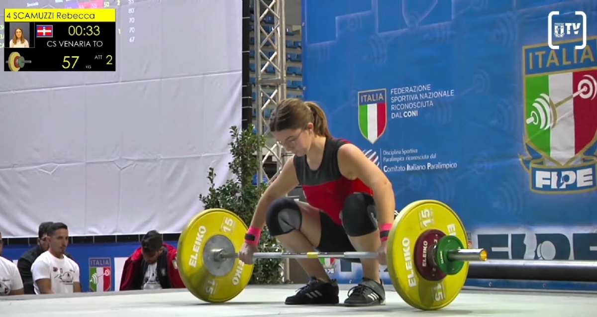 VENARIA - Pesistica, straordinaria Rebecca Scamuzzi: triplo bronzo agli Italiani - FOTO