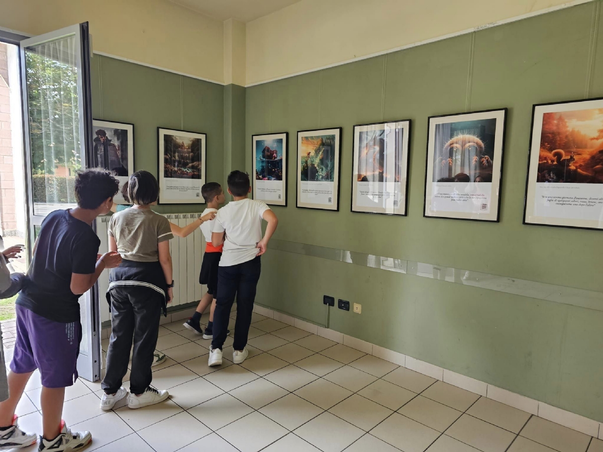 CASELLE - Successo per la «prima» della mostra «/Imagine – Creare immagini dalle Parole»: scuole protagoniste - FOTO