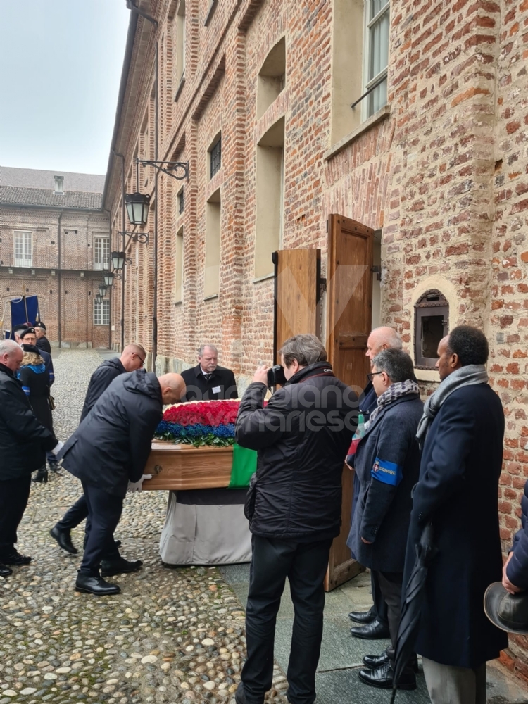 VENARIA - Il presidente del Senato, Ignazio La Russa, alla camera ardente di Vittorio Emanuele di Savoia - FOTO