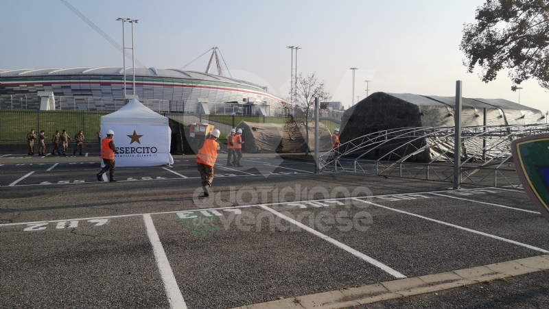 TORINO-VENARIA - Tamponi rapidi nel parcheggio dello stadio della Juve: si parte da sabato 14