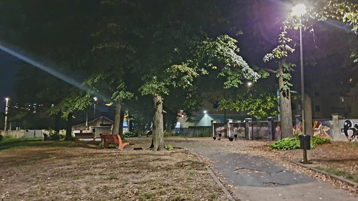 VENARIA - Al parco «III Reggimento Alpini» arriva l'illuminazione pubblica, tutta a Led - FOTO