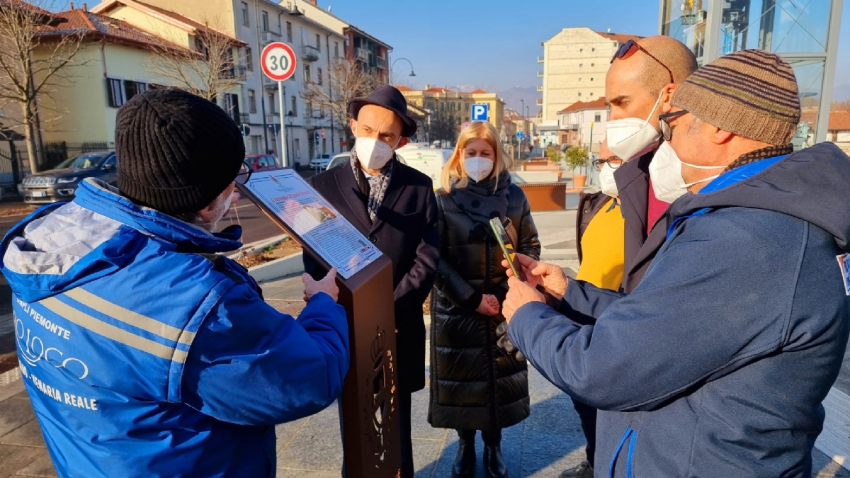 VENARIA - La storia della città attraverso totem, pannelli e QR Code: il regalo di Pro Loco e Liceo Juvarra - FOTO