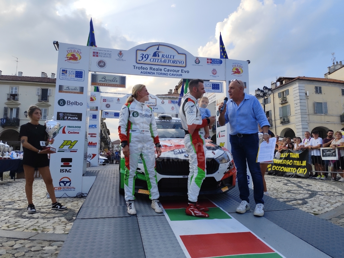 VENARIA - Jacopo Araldo e Lorena Boero hanno vinto il «Rally Città di Torino» - FOTO