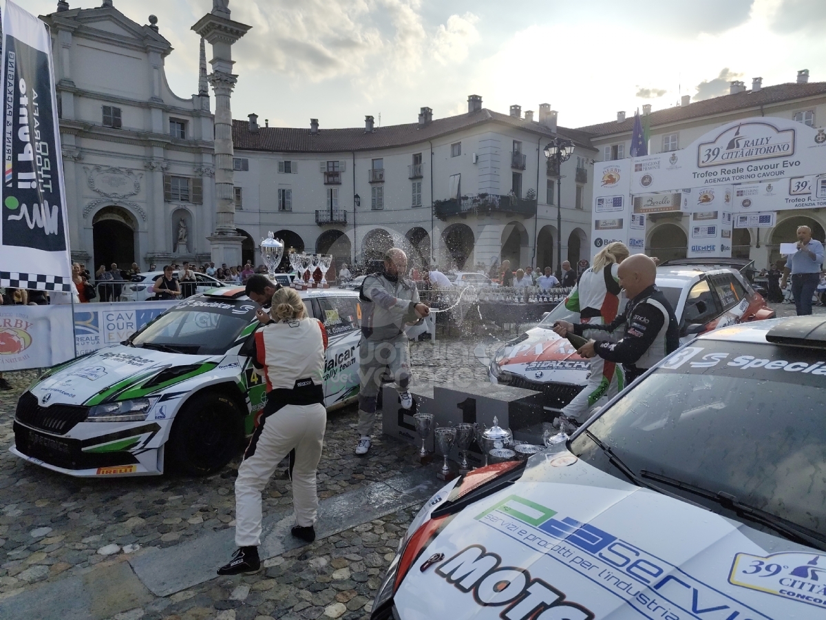 VENARIA - Jacopo Araldo e Lorena Boero hanno vinto il «Rally Città di Torino» - FOTO
