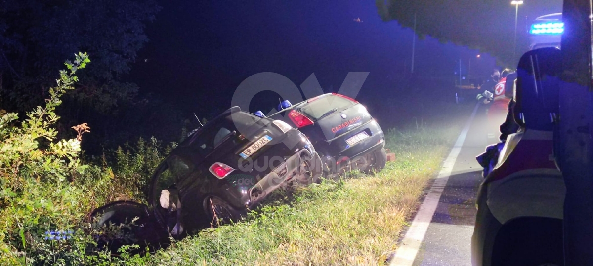 INCIDENTE A BUSANO - Feriti due carabinieri della compagnia di Venaria e un uomo di Rivoli - FOTO