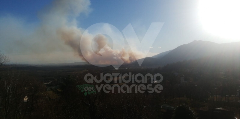 CASELETTE-VAL DELLA TORRE - Incendio sul Musiné: situazione sotto controllo