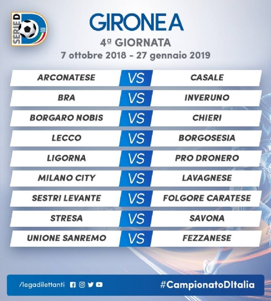 CALCIO SERIE D - Borgaro Nobis nel girone A: ecco il calendario del campionato