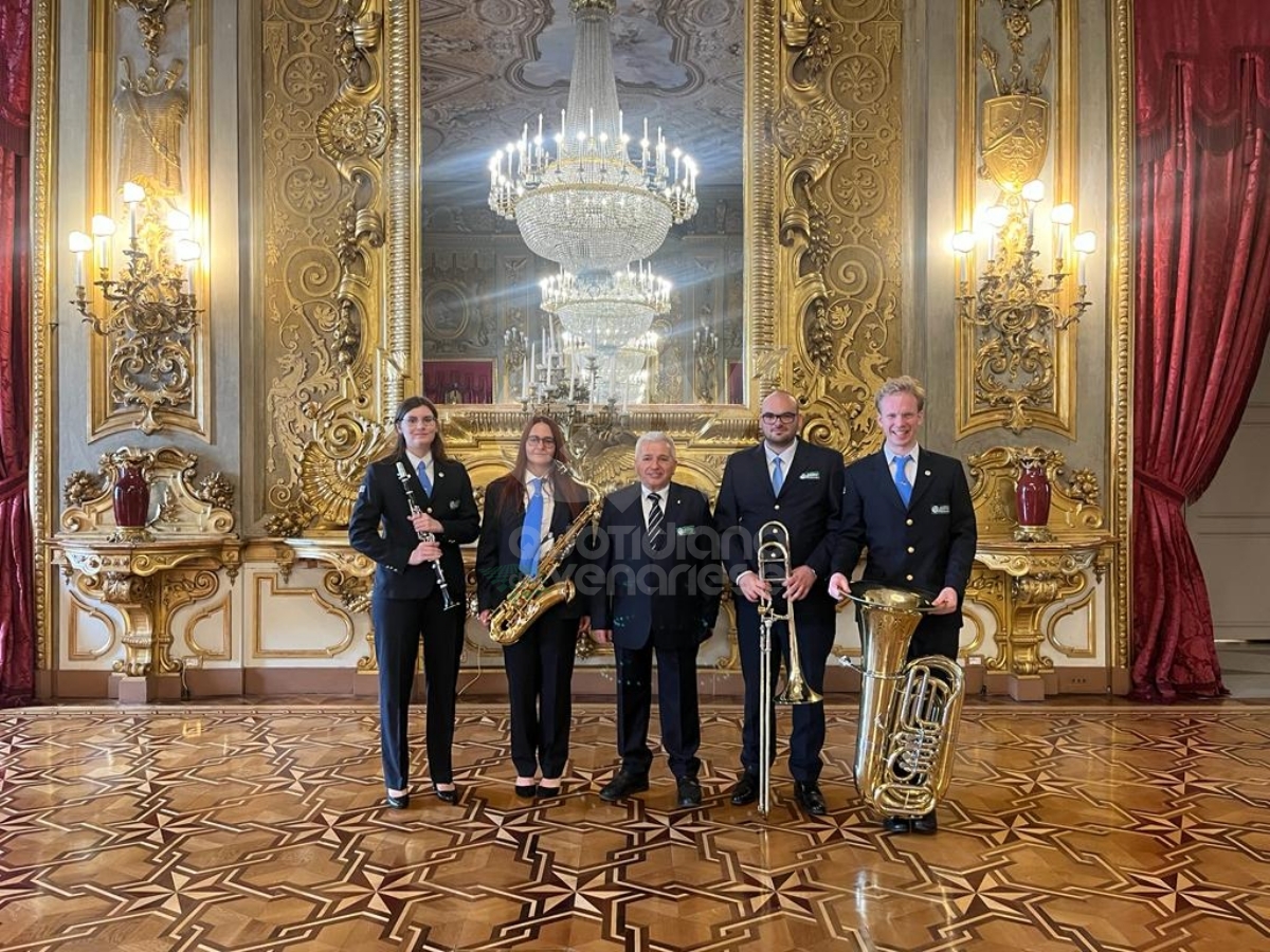 VENARIA - I quattro giovani musici che hanno suonato davanti al Presidente Mattarella - FOTO