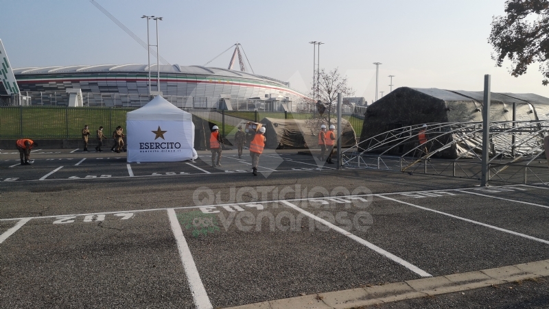 TORINO-VENARIA - Tamponi rapidi nel parcheggio dello stadio della Juve: si parte da sabato 14