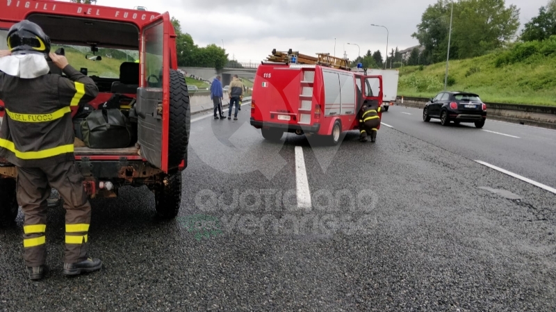 VENARIA REALE - Brutto incidente, tangenziale nord di Torino in tilt: due feriti al Maria Vittoria - FOTO