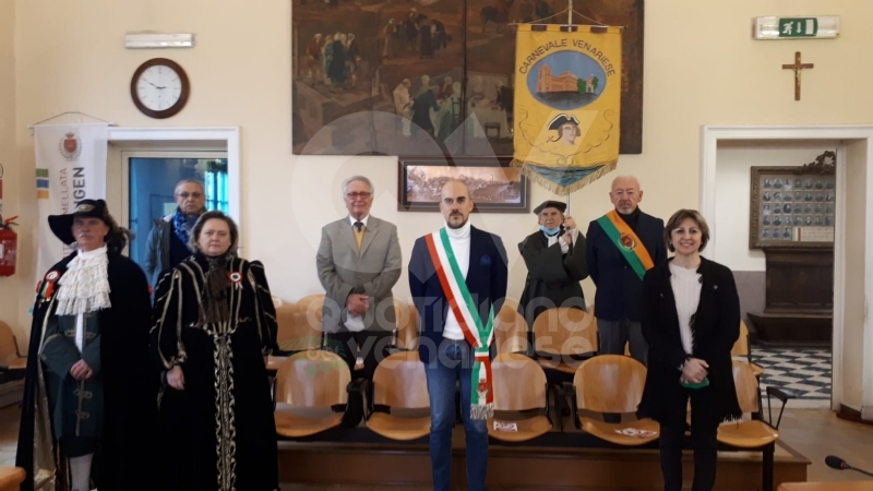 VENARIA - 43esimo Real Carnevale: consegnate le chiavi al Lucio d'la Venaria e alla Castellana