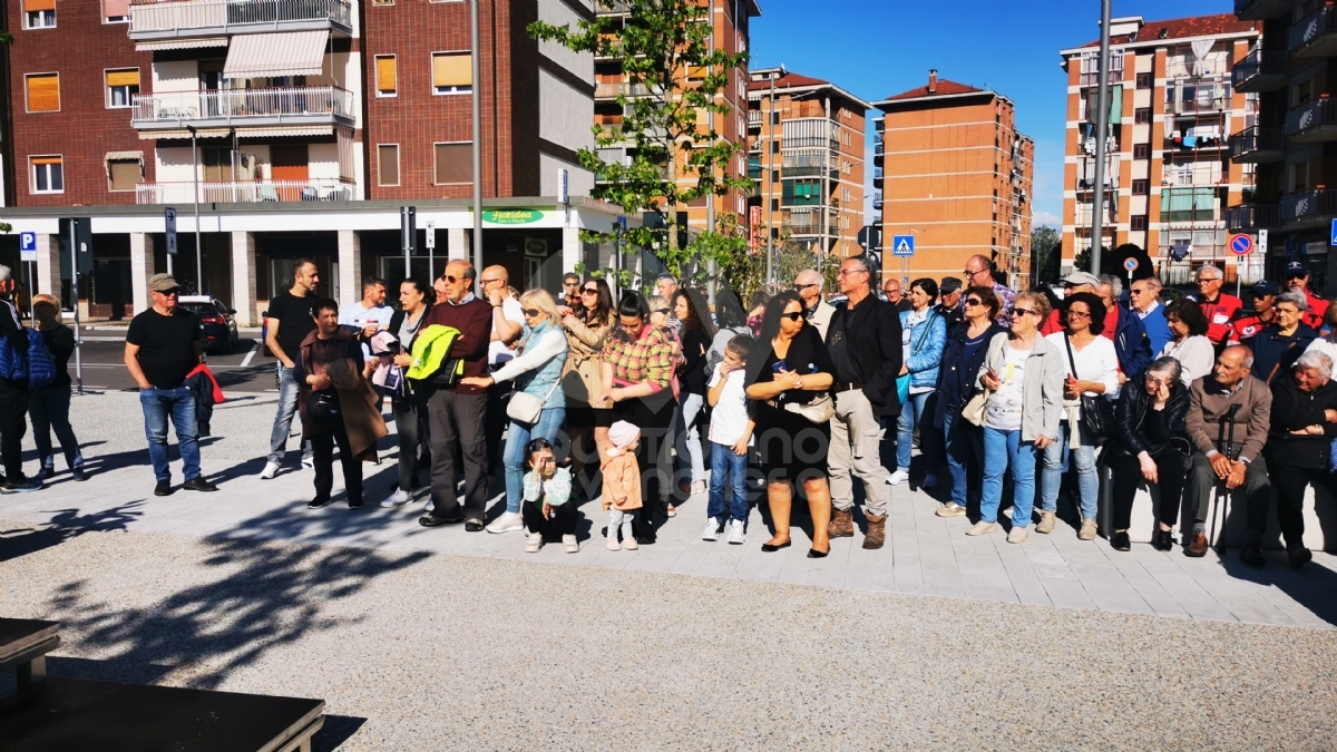 BORGARO - Inaugurata via Lanzo: a breve nascerà piazza Vincenzo Barrea - FOTO