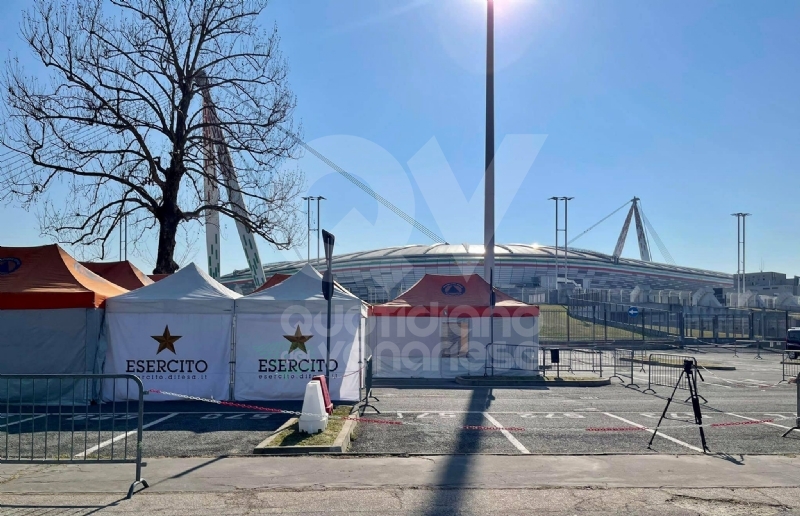 TORINO-VENARIA - Attivo il nuovo punto vaccinale dell'Allianz Stadium: oggi 100 dosi inoculate