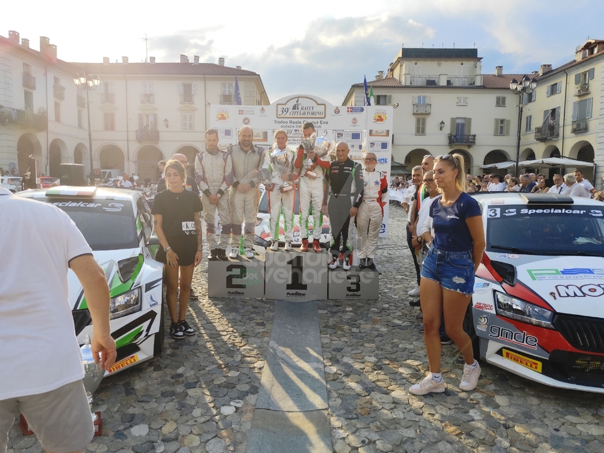 VENARIA - Jacopo Araldo e Lorena Boero hanno vinto il «Rally Città di Torino» - FOTO