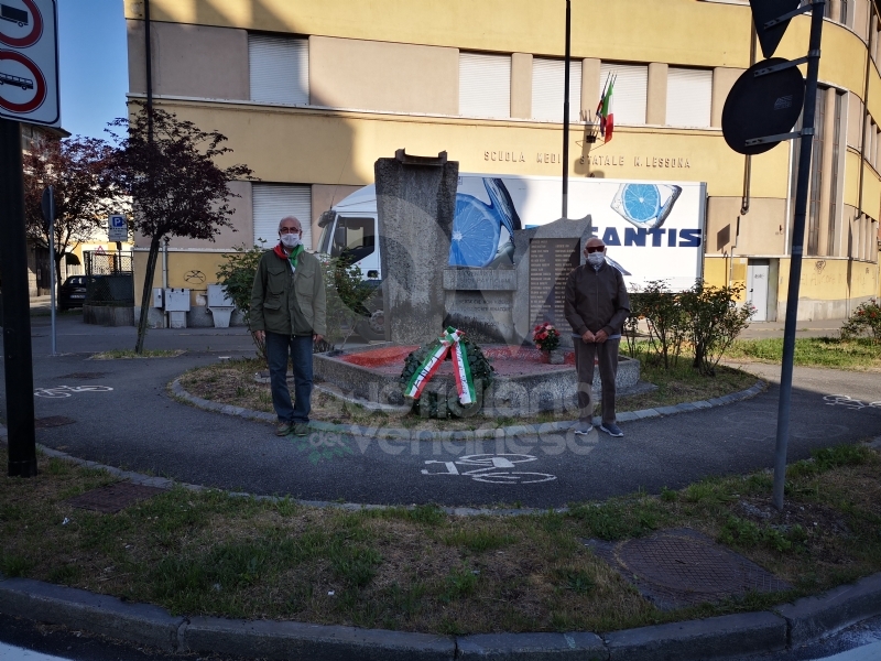 VENARIA - Da «Bella Ciao a distanza» dell'Anpi alla cerimonia in piazza Vittorio: il 25 aprile nella Reale - FOTO E VIDEO