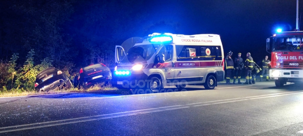 INCIDENTE A BUSANO - Feriti due carabinieri della compagnia di Venaria e un uomo di Rivoli - FOTO