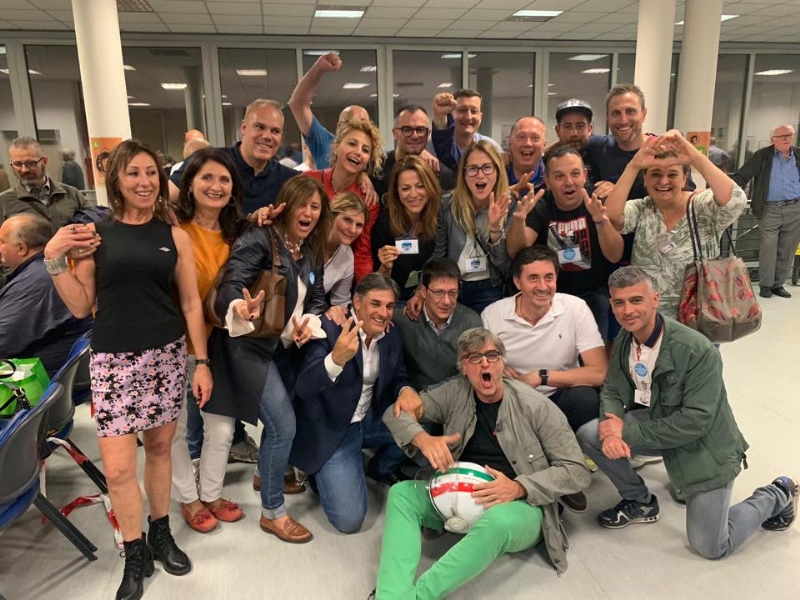 RIVOLI - Le prime parole di Tragaioli da sindaco: «Un risultato che passerà alla storia» - FOTO