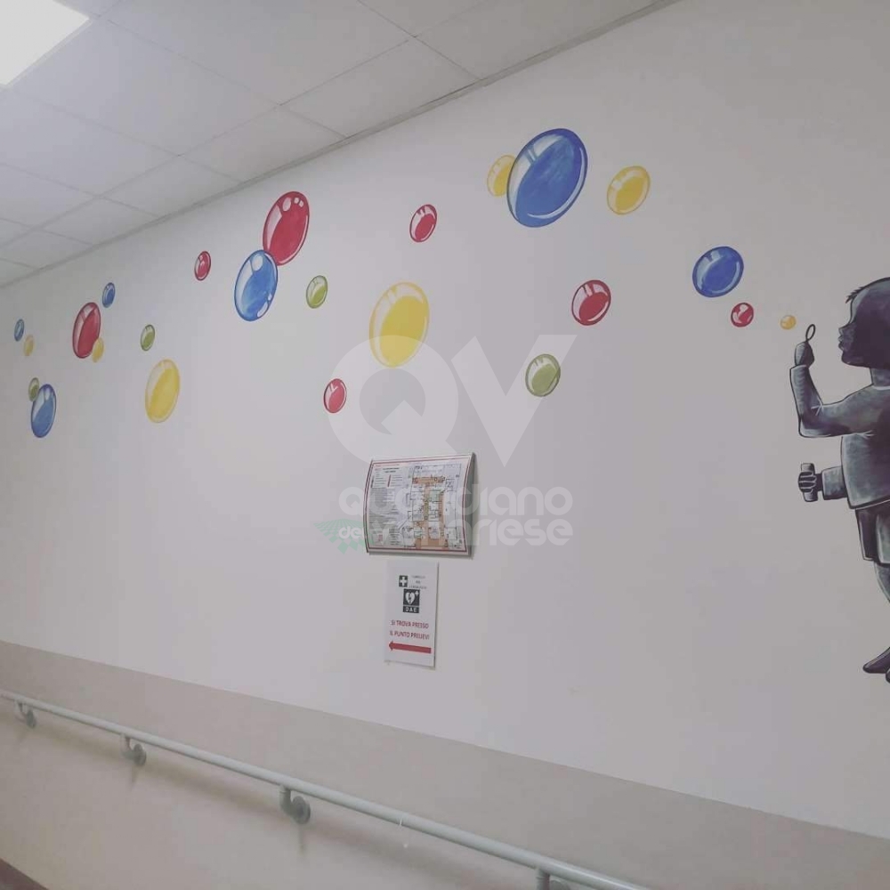 SAVONERA-VENARIA - L'ambulatorio pediatrico dipinto dai volontari dell'Associazione Savonera - FOTO