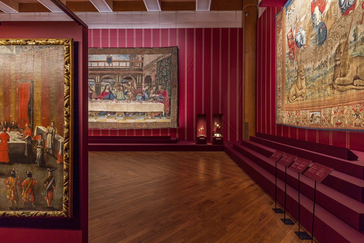 VENARIA - In Reggia la mostra «All’ombra di Leonardo. Arazzi e cerimonie alla corte dei papi» - FOTO