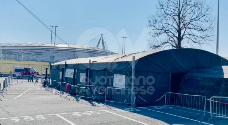 TORINO-VENARIA - Attivo il nuovo punto vaccinale dell'Allianz Stadium: oggi 100 dosi inoculate