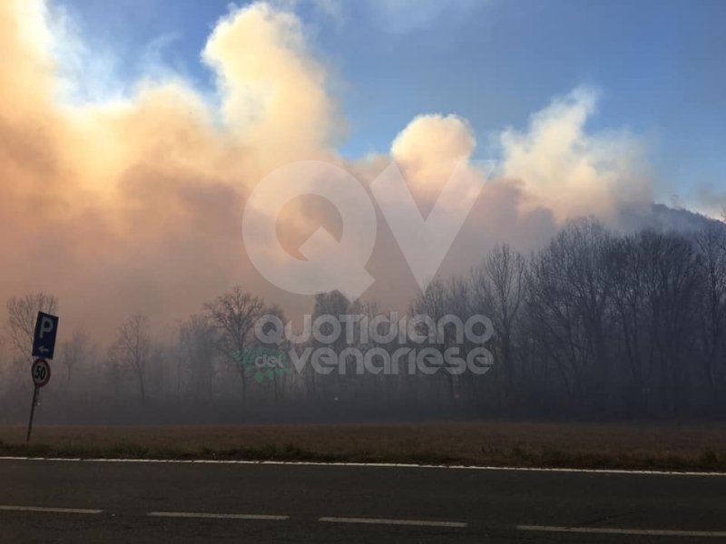 CASELETTE-VAL DELLA TORRE - Incendio sul Musiné: situazione sotto controllo