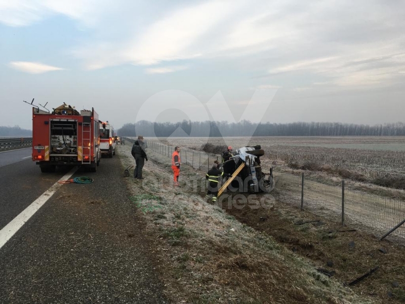 PIANEZZA - 23enne ferita dopo un pauroso incidente in autostrada