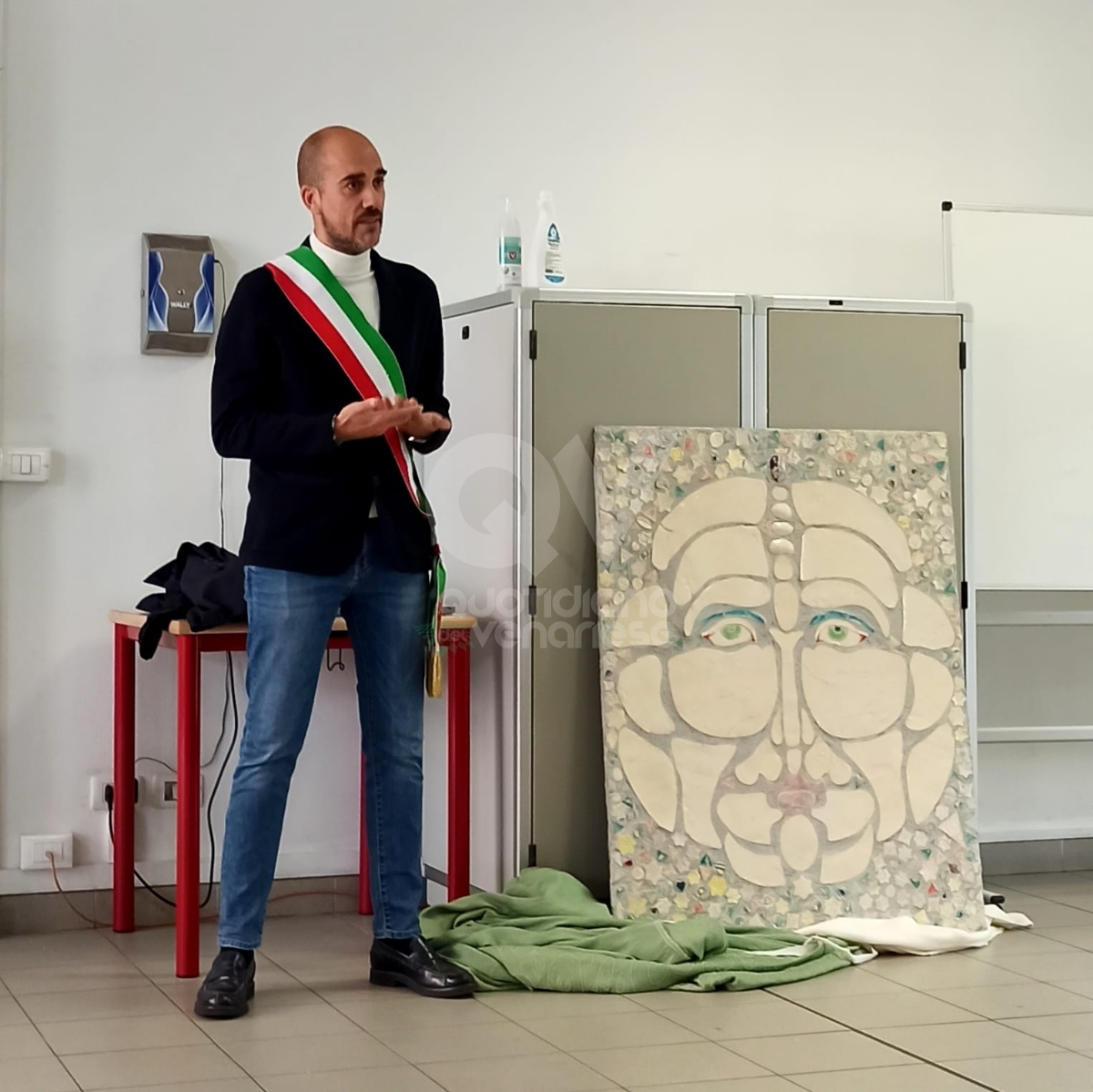 VENARIA - La meravigliosa opera d'arte dei ragazzi del Centro Socio Terapeutico donata alla Città - FOTO