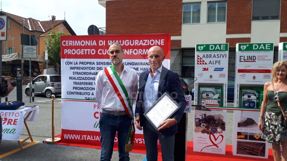 VENARIA - La Reale è sempre più cardioprotetta: altri 5 defibrillatori con il progetto «Cuore inForma» - FOTO