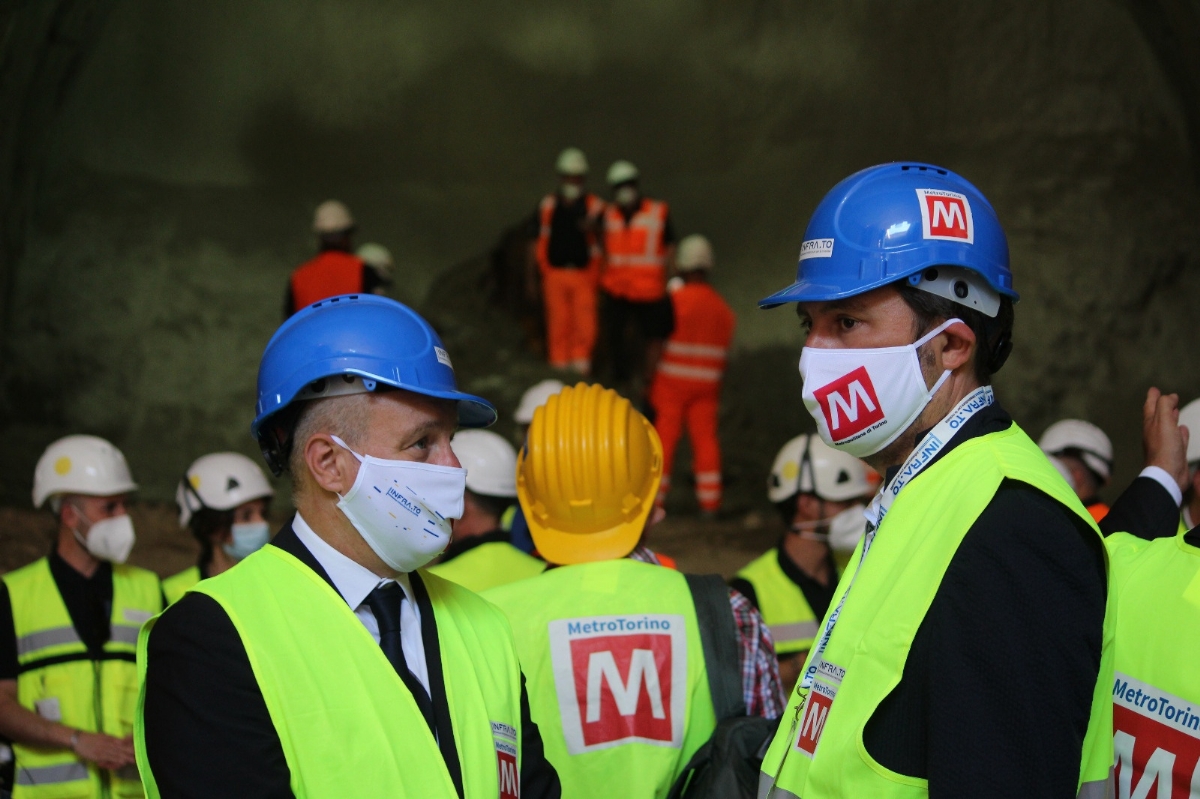 COLLEGNO - La fermata metro Certosa è sempre più realtà: finito il primo tratto del tunnel FOTO