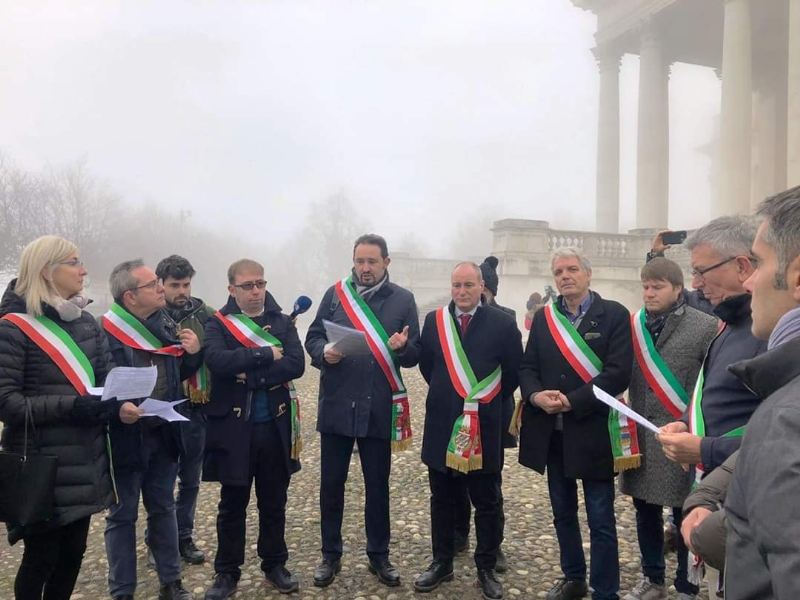 I sindaci di Collegno, Grugliasco, Rivoli, Druento e San Gillio firmano il «Patto di Superga»