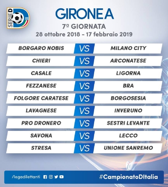 CALCIO SERIE D - Borgaro Nobis nel girone A: ecco il calendario del campionato