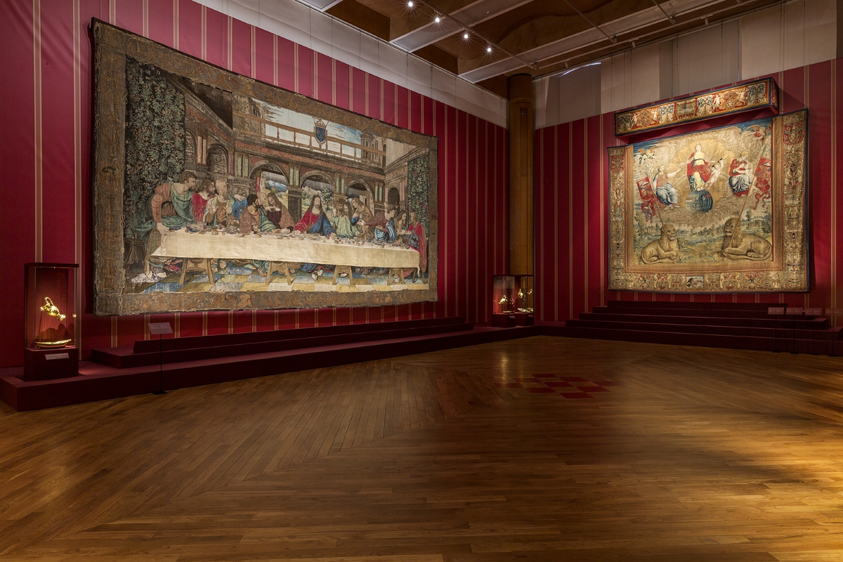 VENARIA - In Reggia la mostra «All’ombra di Leonardo. Arazzi e cerimonie alla corte dei papi» - FOTO