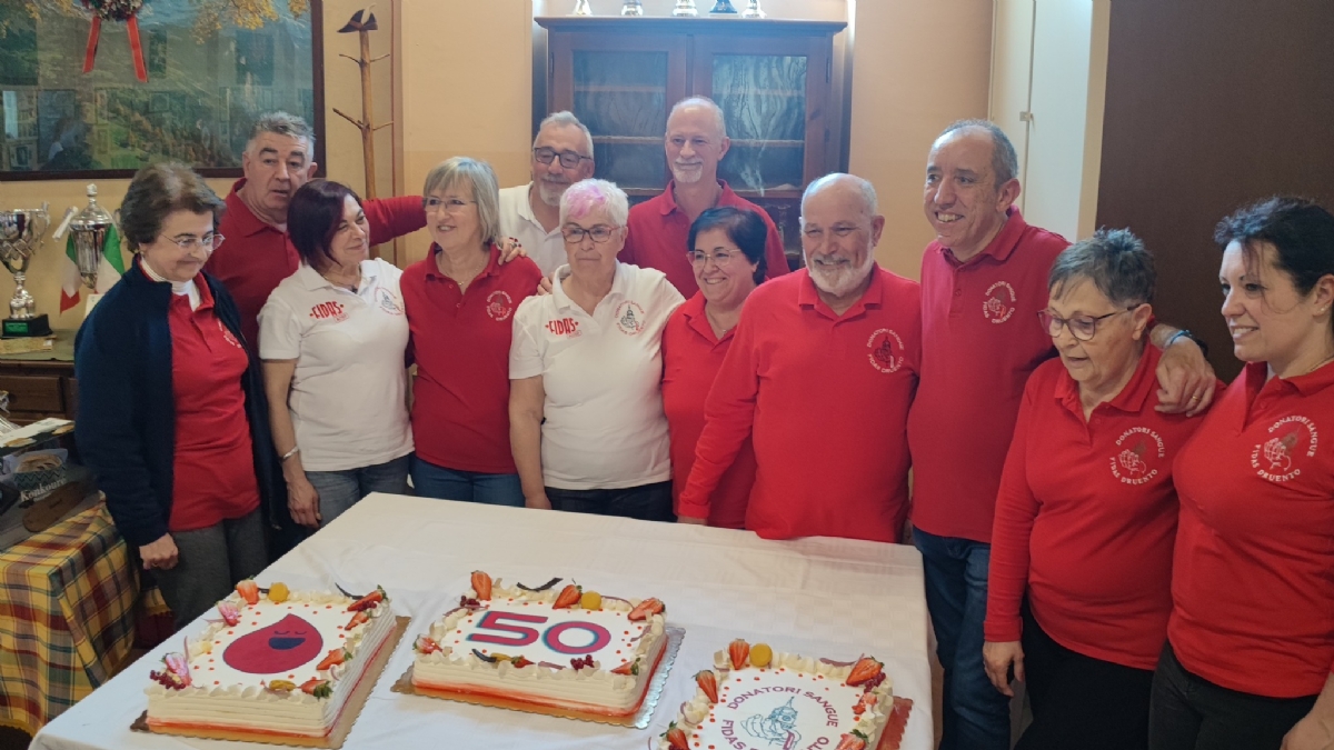 DRUENTO - Grande festa per i 50 anni della Fidas: «Chi dona sangue dona vita!» - FOTO