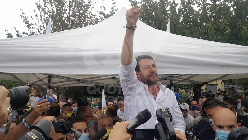 MATTEO SALVINI A VENARIA - «Tumminello è acqua passata: pensiamo al futuro della città» - FOTO