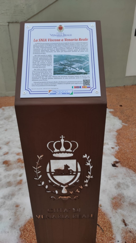 VENARIA - La storia della città attraverso totem, pannelli e QR Code: il regalo di Pro Loco e Liceo Juvarra - FOTO