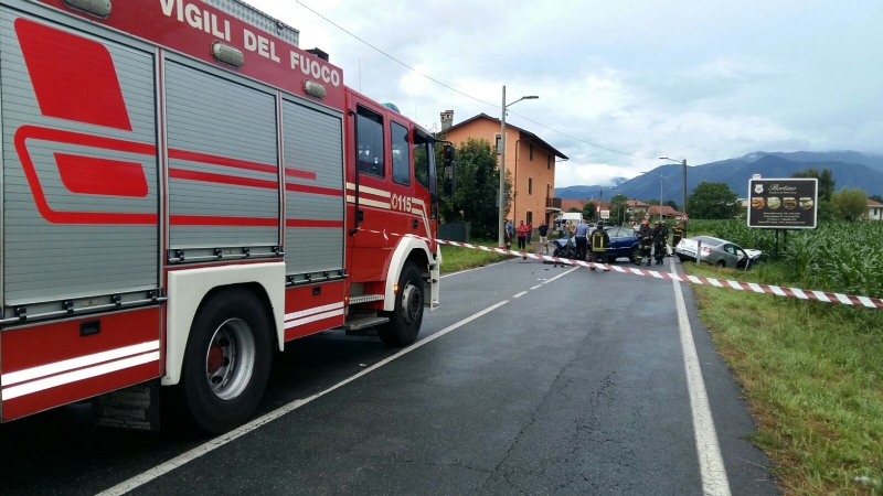 CIRIÈ - Grave incidente stradale in via Robassomero: tre feriti