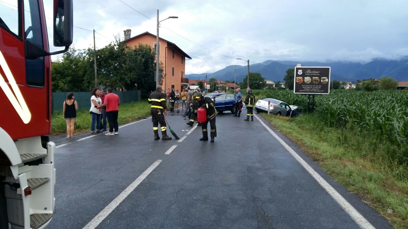 CIRIÈ - Grave incidente stradale in via Robassomero: tre feriti